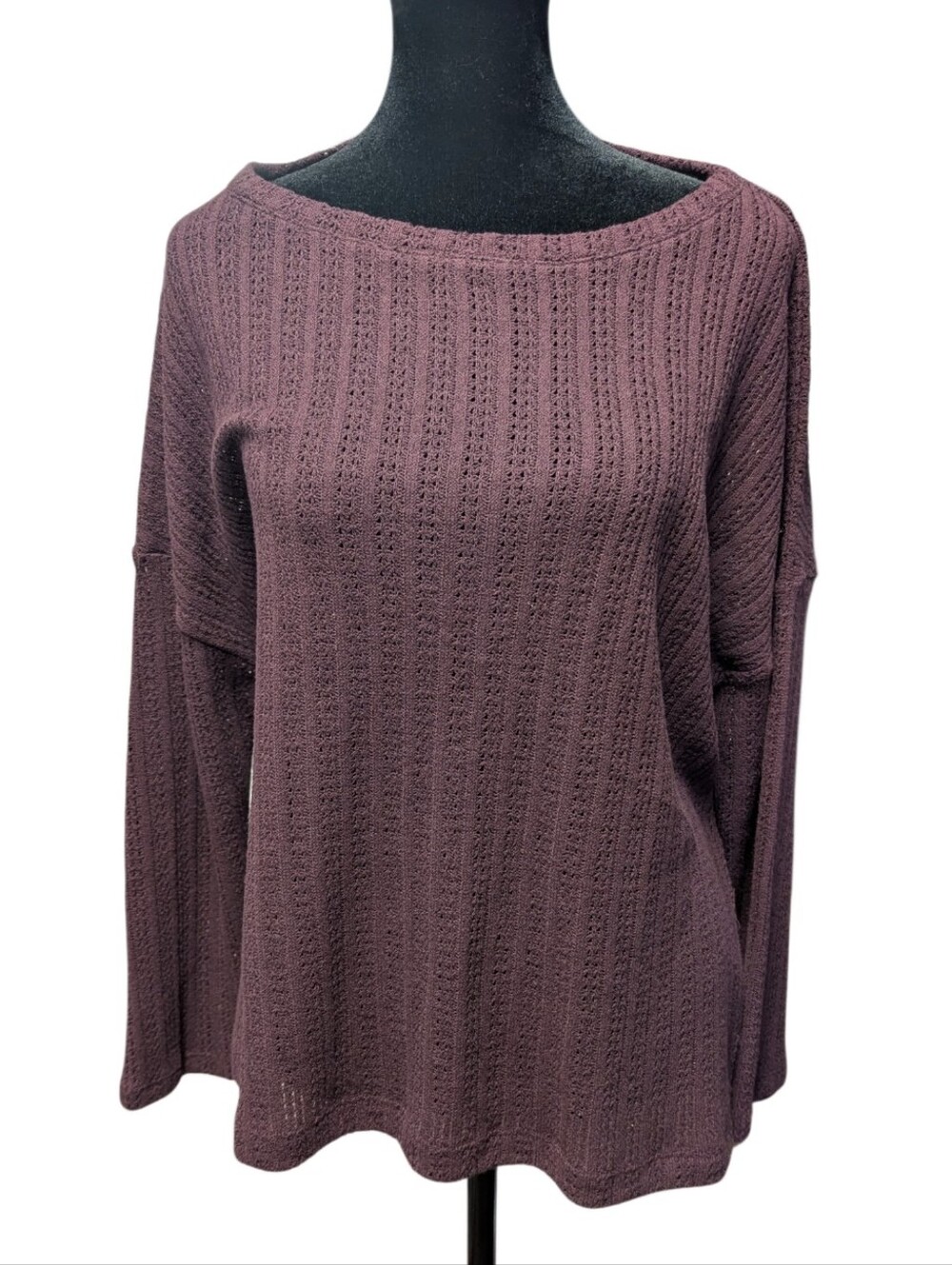 Reitmans Wine Long Sleeve Shirt
